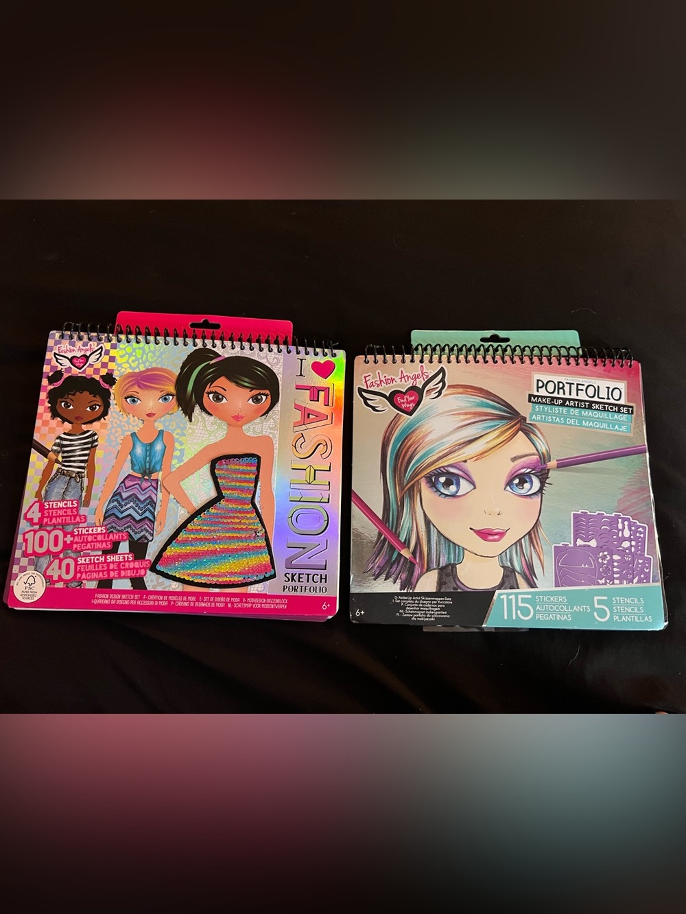 Fashion Sketch Portfolio - Fashion Sketch Set & makeup artist sketch set